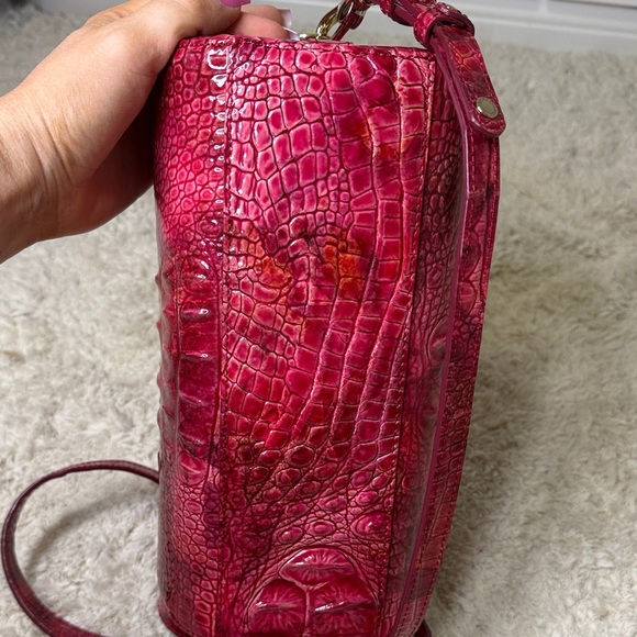 🛢️Brahmin Red Claire Melbourne Barrel Bag - Picture 6 of 13